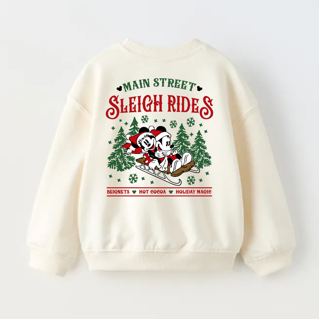 Main Street Sleigh Rides Longsleeve/ Crewneck