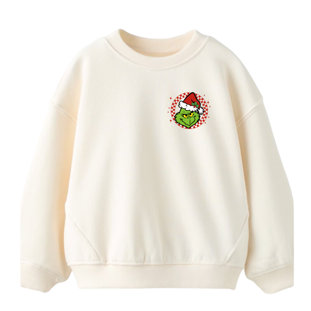 Grinch Red Checks Long Sleeve Tee/ Crewneck