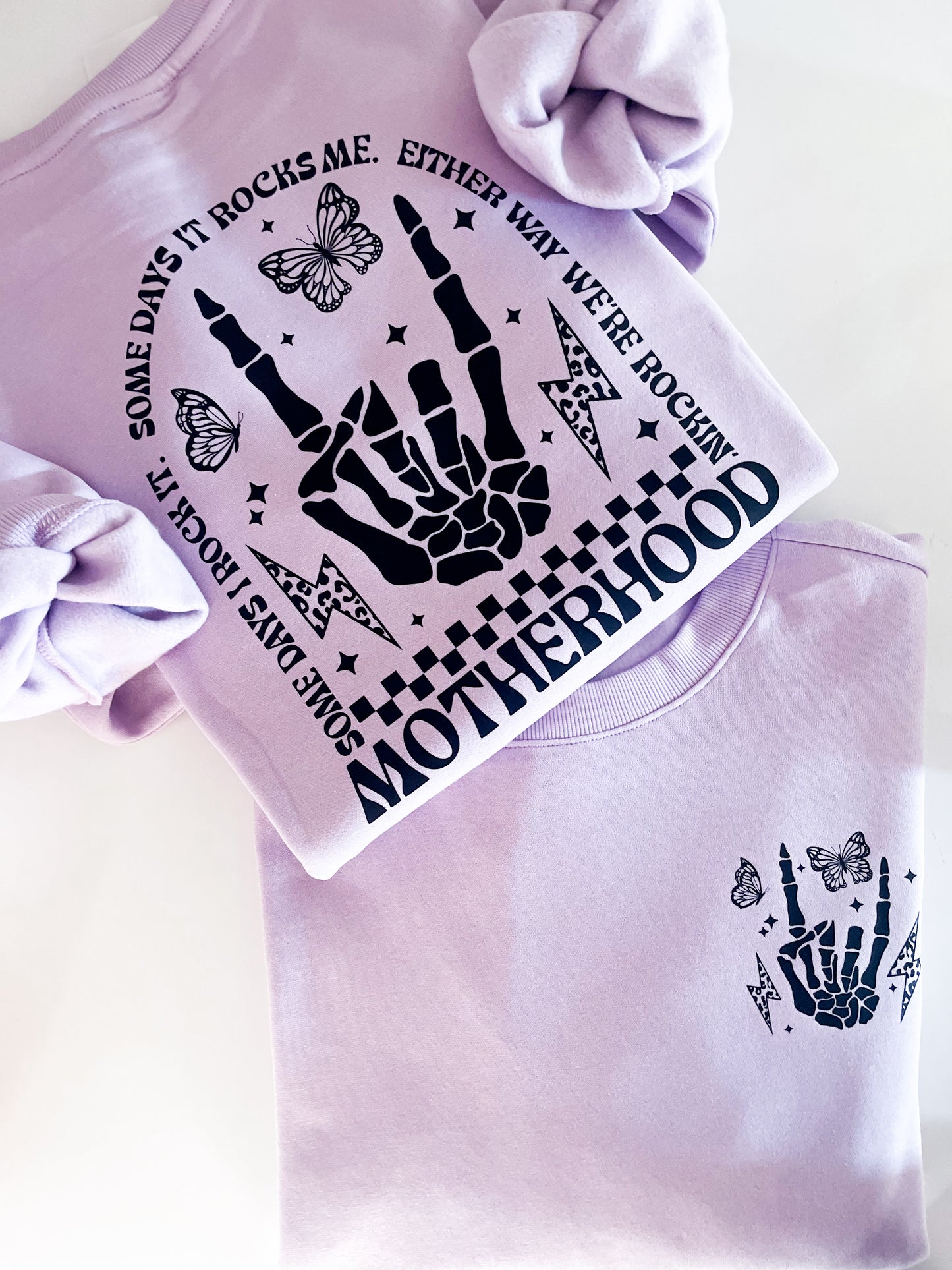 Motherhood Rocks Crewneck/Tee